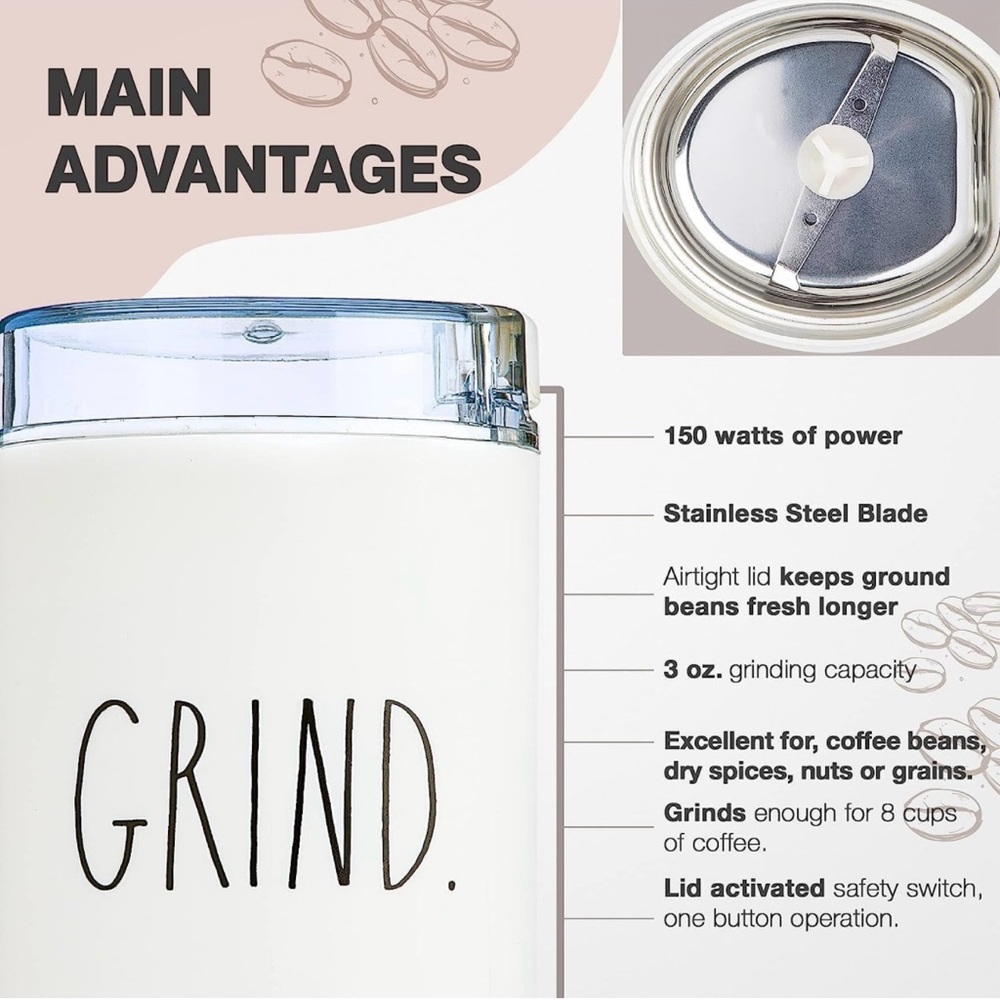 Rae Dunn coffee grinder